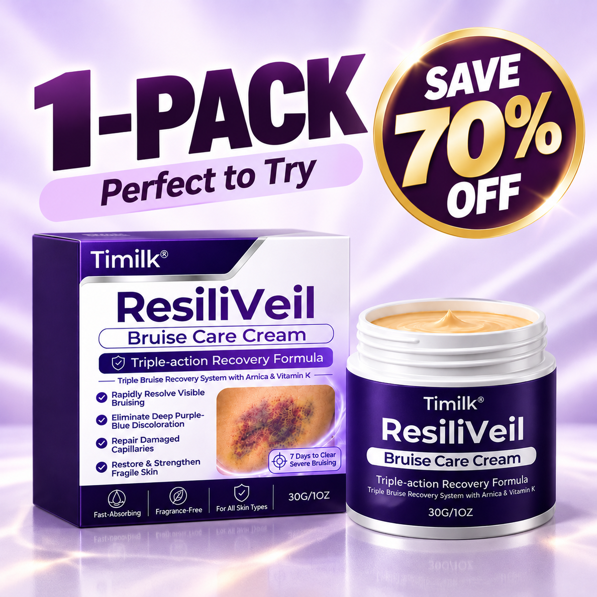 Timilk® ResiliVeil Bruise Care Cream.