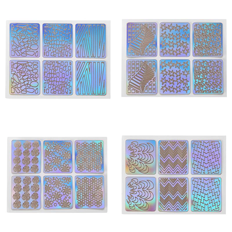 Nail Art Stencil Stickers (144pcs)
