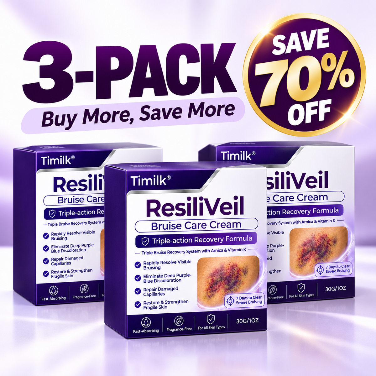 Timilk® ResiliVeil Bruise Care Cream.