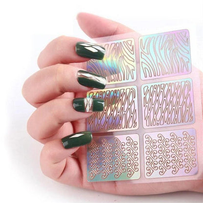 Nail Art Stencil Stickers (144pcs)