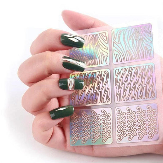 Nail Art Stencil Stickers (144pcs)
