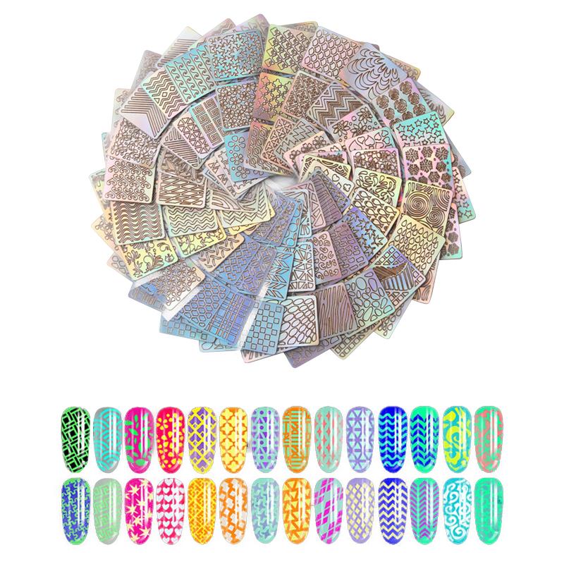 Nail Art Stencil Stickers (144pcs)