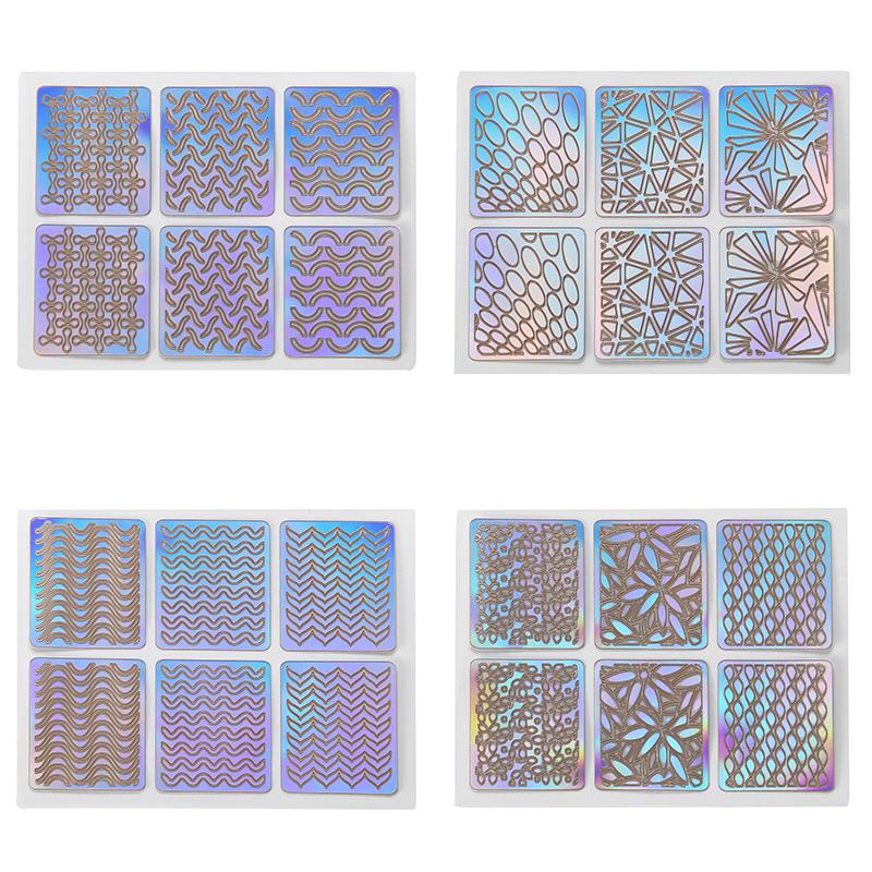 Nail Art Stencil Stickers (144pcs)