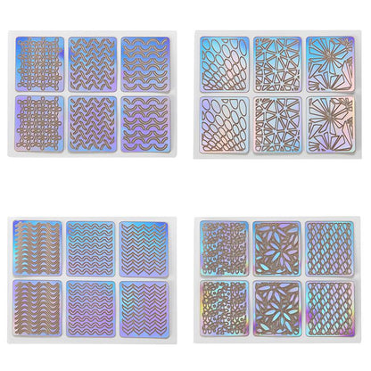 Nail Art Stencil Stickers (144pcs)