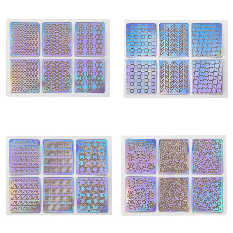 Nail Art Stencil Stickers (144pcs)