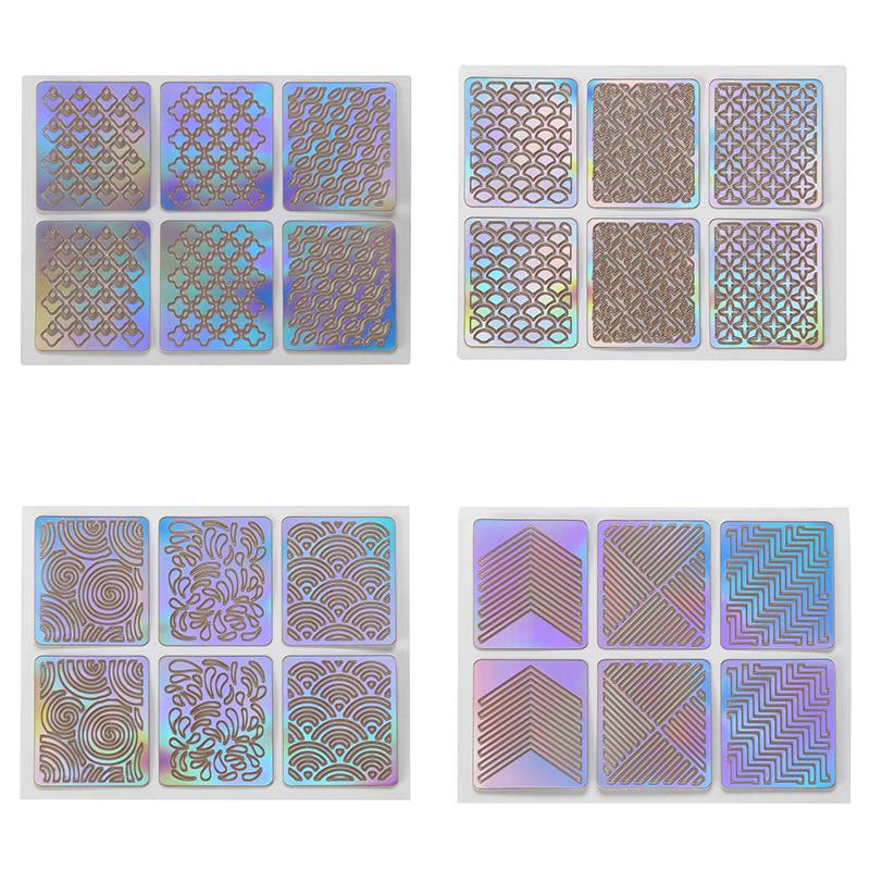 Nail Art Stencil Stickers (144pcs)