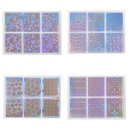 Nail Art Stencil Stickers (144pcs)